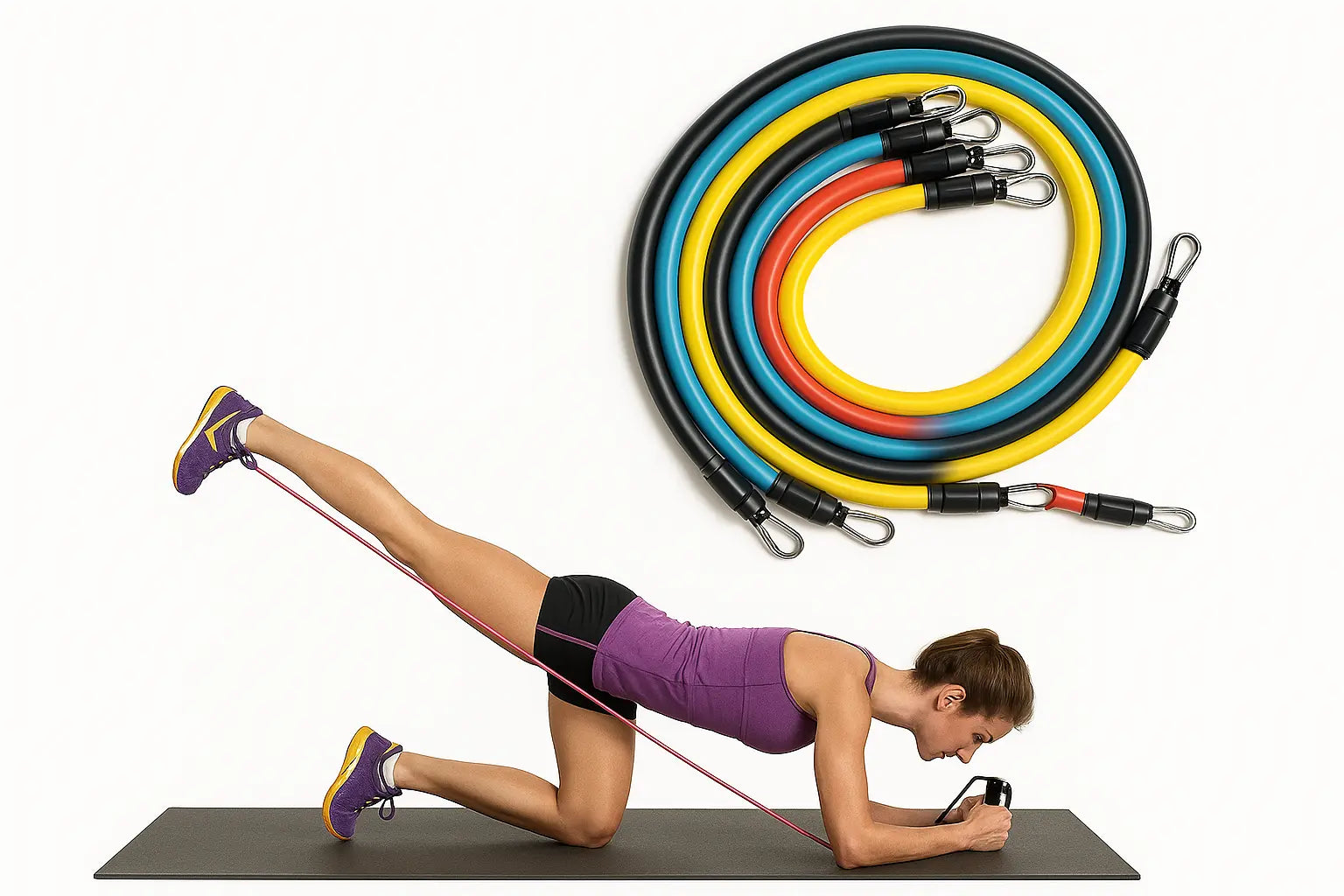 Kit Bandes de Résistance Multifonction – Entraînement Complet, Liberté Totale Admin Justfocus - LTE