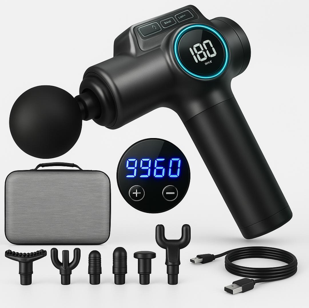 Pistolet de Massage Pro – Récupération Intelligente & Détente Ciblée Admin Justfocus - LTE