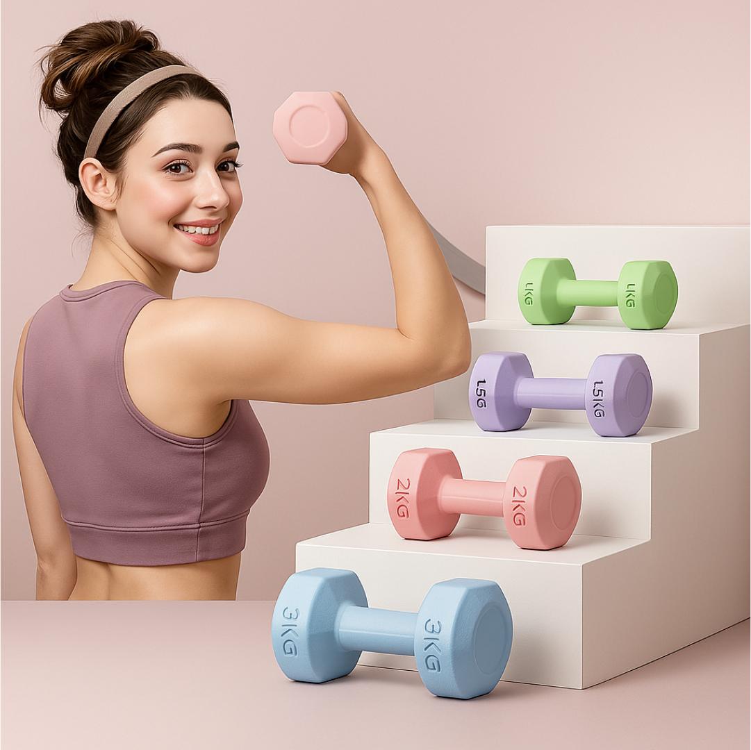 Poids de Fitness Colorés – Confort, Élégance, Efficacité Admin Justfocus - LTE